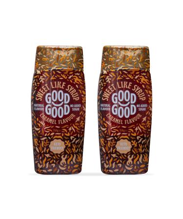 GOOD GOOD Sweet Like Syrup - Caramel Syrup - 2 Pack - Keto Friendly Syrup - Low Carb - No Added Sugar (350g)