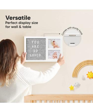 Felt Letter Board Baby Keepsake - Gender Reveal Gift - Ultrasound Picture Frame - Buy Online on SooperMarket.com