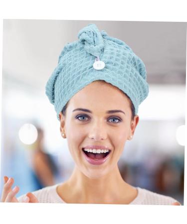 Cabilock Quick Drying Shower Cap Shower Cap Large Hair Cap Towel Turban Shower Essentials for Women Turbans for Women Bath Shower Cap Hair Drying Towel Quick Drying Bath Cap Head Bath Cap Blue 65.00X25.00X0.50CM - Buy Online on SooperMarket.com