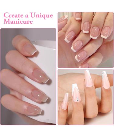 Nail Stamper Kit with Clear French Tip Stamp, 3 Nail Art Pens, and Scrapers - Nail Stamping Accessories for French Nails - Buy Online on SooperMarket.com