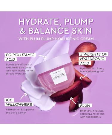 Glow Recipe Plum Plump Hyaluronic Acid Face Cream - Hydrating Moisturizer with Polyglutamic Acid & Ice Willowherb - 50ml - Buy Online on SooperMarket.com