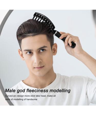 Professional Vented Hair Brush - Fast Drying & Detangling Barber Tool (Black) - Buy Online on SooperMarket.com