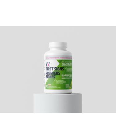 COLD-FX First Signs Helps Relieve & Reduce Frequency Severity & Duration of Cold and Flu Symptoms with North American Ginseng Extract Echinacea Andrographis & Zinc 48 Vegan Capsules 48 count (Pack of 1) - Buy Online on SooperMarket.com