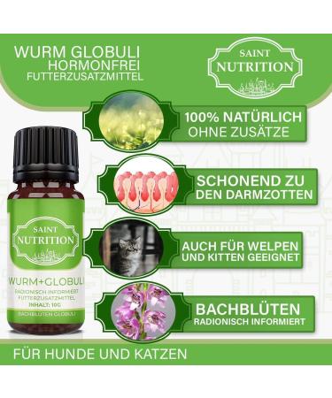 Saint Nutrition Delight Globules - Natural Worm Treatment Alternative for Dogs & Cats | 10g | Premium Animal Nutrition - Buy Online on SooperMarket.com