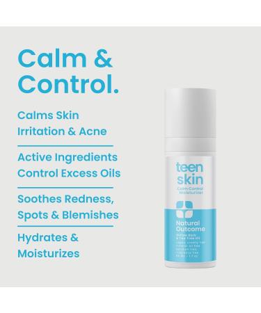 Teen Skin Gentle Moisturizer - Natural Outcome Daily Facial Moisturizer for Boys & Girls | Non-Toxic Soothing Acne Treatment | 50 ML - Buy Online on SooperMarket.com