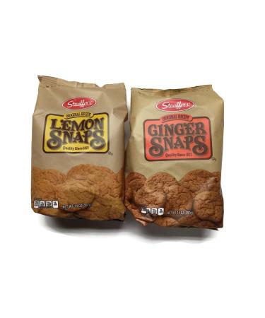 Stauffer's 2-pack Snaps Cookies Variety: Ginger Snaps & Lemon Snaps, 14 Oz. Bags 1 of Each