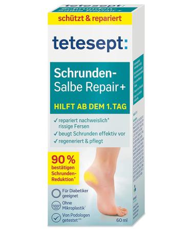 Tetesept Shooting Ointment Repair Foot Cream - Hydro-Lipid Complex Dexpanthenol & Shea Butter for Cracked Skin - 60 ml - Buy Online on SooperMarket.com
