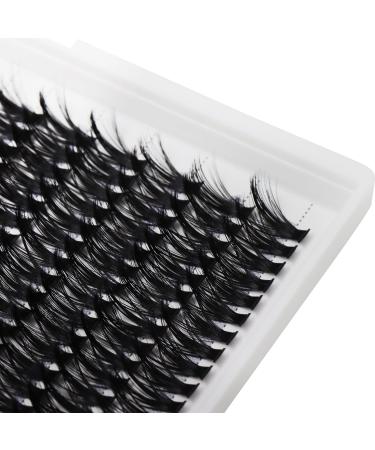 Bodermincer 240pcs D Curl 40D Cluster Eyelashes - 12-14mm Mixed DIY Eyelash Extensions for Stunning looks | International Shipping Available - Buy Online on SooperMarket.com