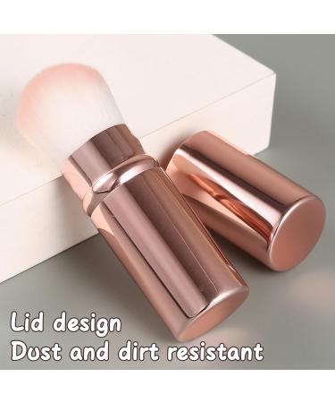 Face Make-up Brush Pink Retractable Blush Brush Retractable Blush Brush Soft bristles Loose Powder Brush Makeup Brush for Blush Powders Make up Foundation - Buy Online on SooperMarket.com