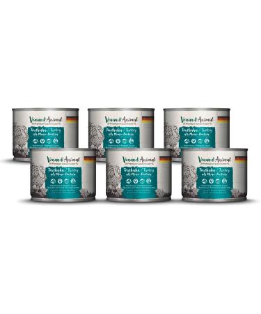 Venandi Animal - Premium wet food for cats - Turkey as monoprotein 6-pack (6 x 200 g) grain-free monoprotein