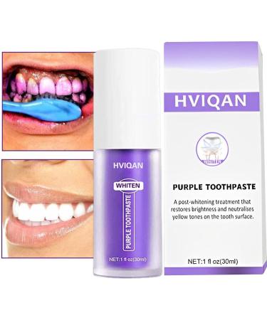 Purple Teeth Whitening Toothpaste - V34 Color Corrector Gel 30ml for White Teeth & Gum Repair - International Shipping - Buy Online on SooperMarket.com