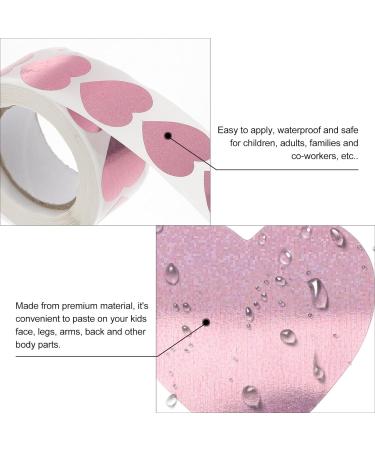 OSALADI 500pcs Tanning Stickers Small Heart Shaped Labels Red Heart Sticker Heart Label Stickers for Tanning Sticker Labels Sun Tan Heart Stickers Tanning Bed Hearts Seal Envelope Pvc Pink - Buy Online on SooperMarket.com