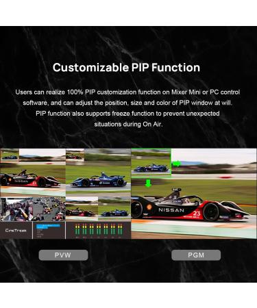 Cinetreak Mixer Mini: Multi-Format 4 HDMI Inputs, USB 3.0 Capture, PIP, Chroma Key, Live Streaming Switcher - Buy Online on SooperMarket.com