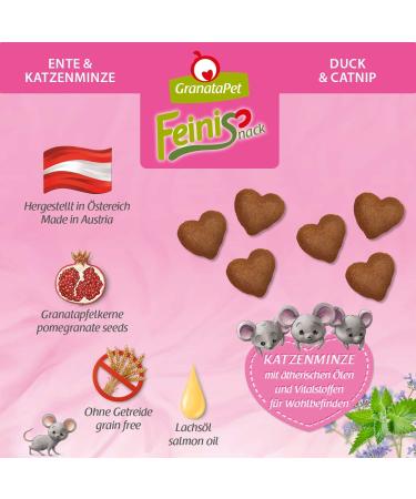 Granatapet Feinisnack Duck & Catnip Treats for Cats - 50g (Pack of 2) | Digestible Grain-Free Sugar-Free Snacks for Playful Cats - Buy Online on SooperMarket.com