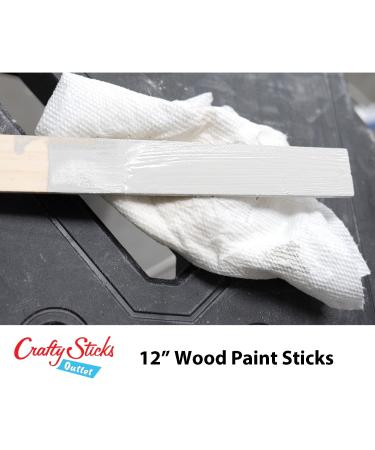 12 Inch Wood Paint Stir Sticks 10 Pack - CraftySticks Garden Markers Mixing Sticks for Epoxy Resin - Buy Online on SooperMarket.com