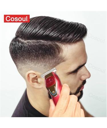Mini Portable Electric Hair Trimmer - Small Hair Clipper for Bald Heads & Easy Haircuts - Fashion Red - Buy Online on SooperMarket.com