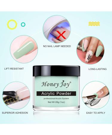 Acrylic Powder Set - 4 Colors for Nail Extension and 3D Carving - Professional Polymer Colored Acrylic Nail Powder (HJ-NAP024-54-32-33-75-28g) - Buy Online on SooperMarket.com