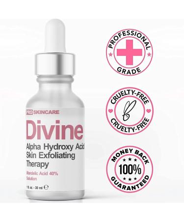 Mandelic Acid Peel 40% for Face - Professional Intense Chemical Peel for Rosacea, Acne, Hyperpigmentation & Melasma - Alpha Hydroxy Acid Skin Brightening Treatment - 1 Fl Oz - Buy Online on SooperMarket.com