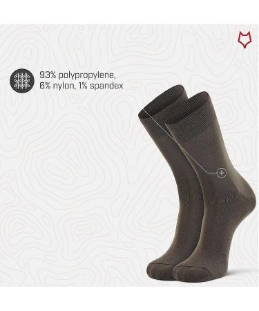 FoxRiver Men's Wick Dry Auras Ultra-Lightweight Liner Crew Socks - Large Olive - Buy Online on SooperMarket.com