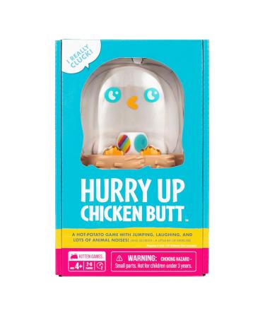 Exploding Kittens Hurry Up Chicken Butt A Hot-Potato game with jumping laughing and lots of animal noises! (And secretly...a little bit of exercise)