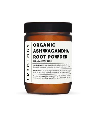 100% Organic Ashwagandha Powder 7.8 oz - Sleep Aid - Straight from Farm - Raw, Vegan and Gluten-Free - Non-GMO - No Additives or Preservatives - Recyclable Glass Jar