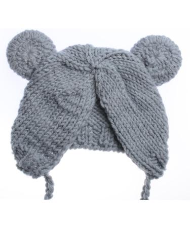 ECYC Newborn Baby Bear Hat Beanie with Bear Dolls - Grey | Photography Accessories - Buy Online on SooperMarket.com