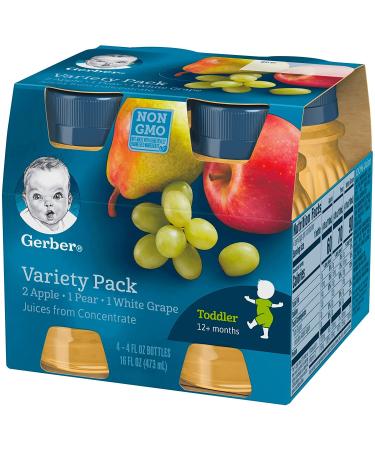 Gerber 100% Juice Variety Pack 16oz (Pack of 3) - Delicious and Nutritious Baby Juice Options - Buy Online on SooperMarket.com