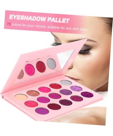 PLAFOPE 15 Eyeshadow Palette Glitter Eyeshadow Colorful Eyeshadow Woman Eyeshadow Compact Purple - Buy Online on SooperMarket.com