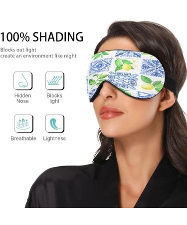 WELLDAY Lemon Ceramic Sleep Mask - Adjustable Eye Shade Cover for Men and Women - Buy Online on SooperMarket.com