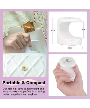 Saviland Mini Nail Lamp - 16W U V/LED Nail Dryer U V Light for Nails for Gel Nail Polish  Builder Nail Gel  Glue Gel  Nail Art Tools for Starters Home DIY Professionals Salon Portable Nail Lamp - Buy Online on SooperMarket.com