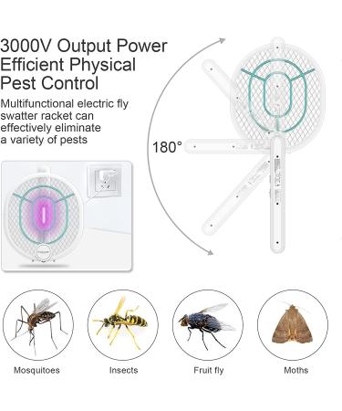 Faicuk Foldable Bug Zapper Racket - Rechargeable Electric Fly Swatter 1 Pack - Buy Online on SooperMarket.com