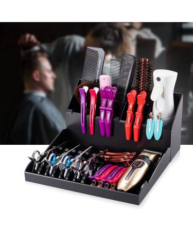 Noverlife Versatile Salon Hair Styling Tools Organizer - Detachable Storage Holder for Hairdressing Tools & Scissors - Wall Mount or Countertop Freestanding - Ideal for Barber Shops and Hair Salons - Black - Buy Online on SooperMarket.com