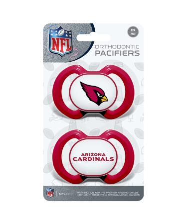 Baby Fanatic NFL Arizona Cardinals 2-Pack Pacifiers One Size Team Color
