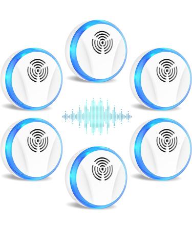 Lickoon 6 Packs Ultrasonic Pest Repeller, Lickoon Electronic Pest Repellent Plug in Indoor Pest Control for Insect, Roaches, Mice, Spider, Ant, Bug, Mosquito Repellent for House Garage Warehouse Office Hotel