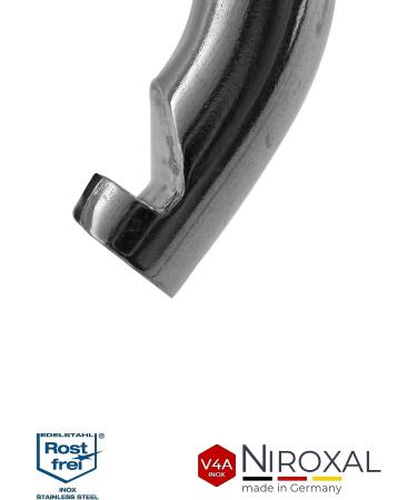 10 Small Stainless Steel Carabiner Hooks - 3mm Strong Keychain with 200kg Break Load - Ideal for Hammocks & Swing - Durable Edestahlkarabiner - Buy Online on SooperMarket.com