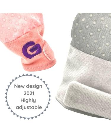 Gummee Baby Scratch Mittens - Adjustable Cotton Baby Mittens 0-3 Months - Grey Newborn Essentials - Buy Online on SooperMarket.com