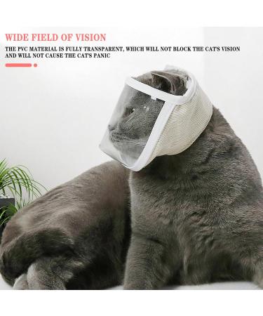 Buy Badaren Cat Muzzle - Breathable Adjustable Mask for Cat Care | Top Quality Mouth Cover with Mesh & PVC Protection (Medium) - Buy Online on SooperMarket.com