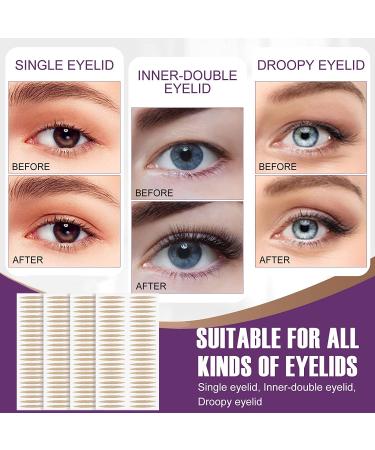 Invisible Double Eyelid Stripes - 480 Sluent Plant Tape Instant Lift Eyelid Bands with Fork Rods - Buy Online on SooperMarket.com