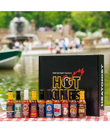 Hot Ones Season 24 Lineup Hot Sauce Challenge With Unique Condiment Gift Box (10-Pack) - Buy Online on SooperMarket.com