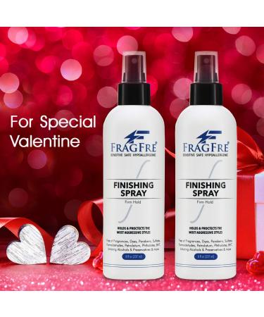 FRAGFRE Hair Finishing Spray Firm Hold 8 oz - Fragrance-Free Hypoallergenic Hair Spray for Sensitive Skin - Vegan, Parabens and Gluten-Free - Long-Lasting Style Protection - Buy Online on SooperMarket.com