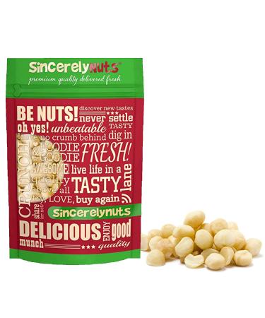 Sincerely Nuts - Raw Macadamia Nuts (3Lb Bag) | Delicious Buttery Flavor Perfect for Snacking | Vitamin & Mineral Rich Superfood | Kosher, Gluten Free & High in Fiber | Keto, Vegan, Paleo Diets 3 LBs
