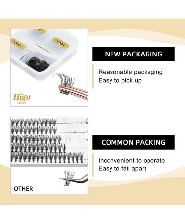 100 Pcs DIY Eyelash Extensions | Thin Stem Lash Cluster Set 10/12/14/16mm | Reusable Makeup | Self-application | HHX04 Mix10-16mm - Buy Online on SooperMarket.com