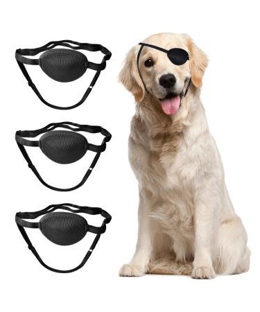 YEXEXINM 3pcs Upgrade Dog Eye Patch Premium Dog Single Eyepatch Protective Eye Cover for Small Medium Large Dogs Cats with Eye Injuries and Wounds