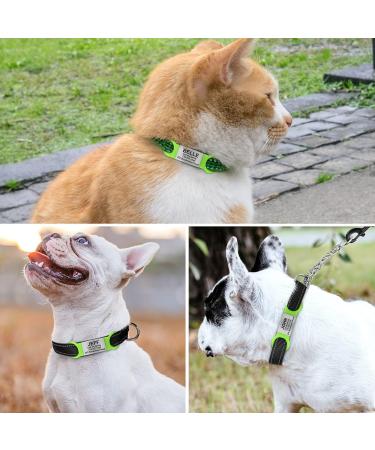 Tagme 2 Pack Engraved Dog Tags for Small & Medium Breeds - Customizable Green ID Tags for Dogs & Cats - Buy Online on SooperMarket.com