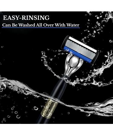 Upgrade 7-Blade Razor for Men - Precision Trimmer & Dual Lubrication | 1 Handle + 12 Refills for Ultimate Comfort - Shop Internationally - Buy Online on SooperMarket.com