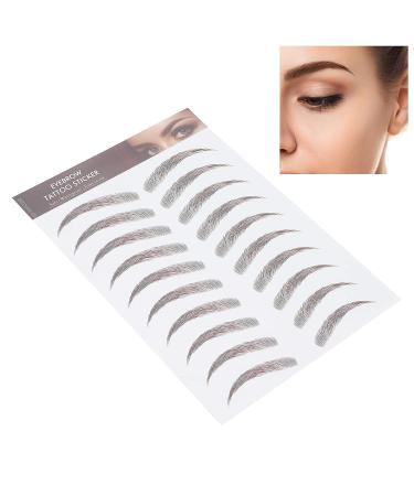 Waterproof 4D Eyebrow Tattoo Sticker - Long Lasting Grooming Shaping Eyebrow Transfers for Women (BROWN-09) - Buy Online on SooperMarket.com