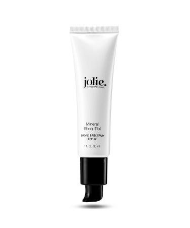 Jolie Mineral Sheer Tint SPF 20 Oil-Free Vegan Face Tinted Moisturizer - Natural Glow | Hydrating Coverage & Sun Protection - Buy Online on SooperMarket.com