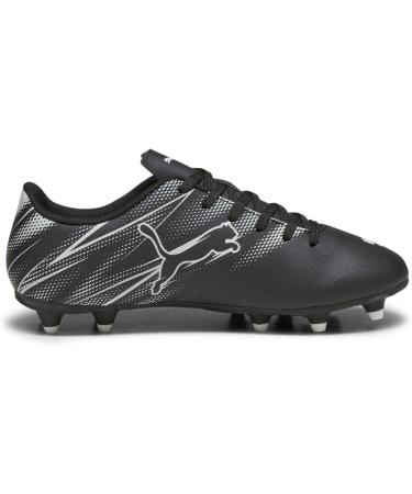 PUMA Unisex Kids Attacanto FG/AG Jr Soccer Shoes - 33 EU Black & Silver Mist - International Shipping Available - Buy Online on SooperMarket.com
