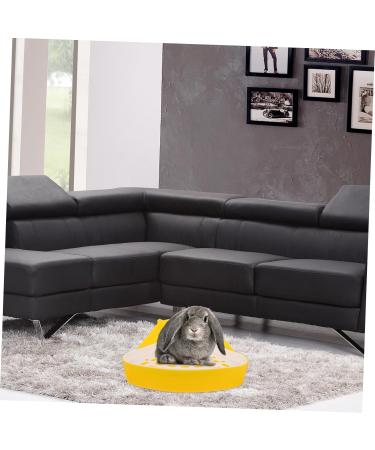 BELLIFFY Box Pet Potty Urinal Guinea Pig Bedding Rabbit Pet Pan Toilet Pet Litter Tray Bunny Toilet Abs White 24.5X18.5cm White - Buy Online on SooperMarket.com