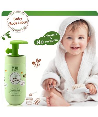WBM Care Baby Lotion with Natural Honey and Wheatgerm Oil - 6.8 oz (Pack of 3) | Nourishing Face & Body Lotion for Deep Protection | 20.4 Fl Oz (Pack of 1) | Modern Formula - Buy Online on SooperMarket.com